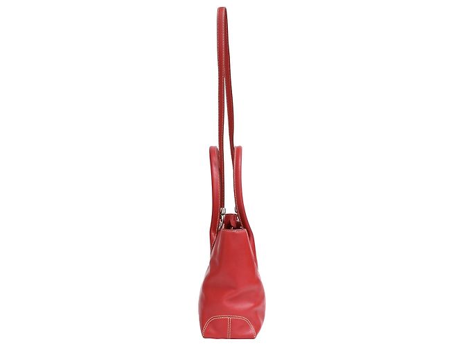 Bolsa D Tote Tod's em couro bordô Vermelho Bordeaux - vista 2