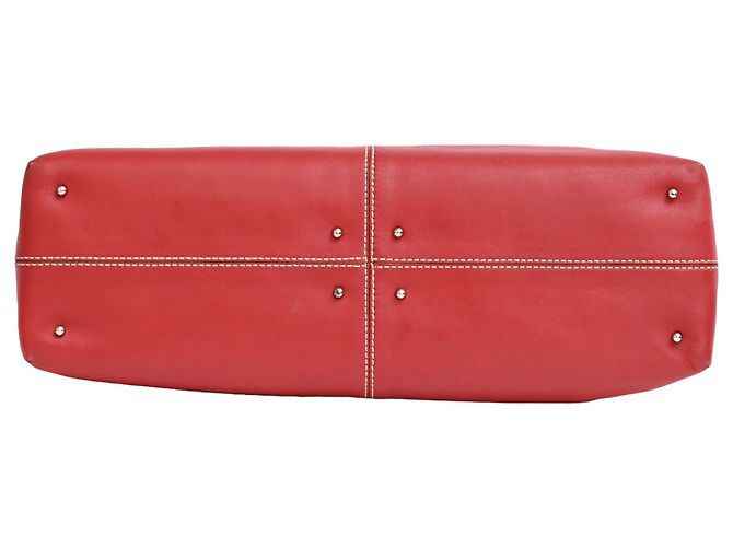 Bolsa D Tote Tod's em couro bordô Vermelho Bordeaux - vista 4