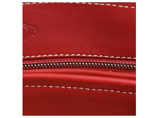 Bolsa D Tote Tod's em couro bordô Vermelho Bordeaux - vista 7