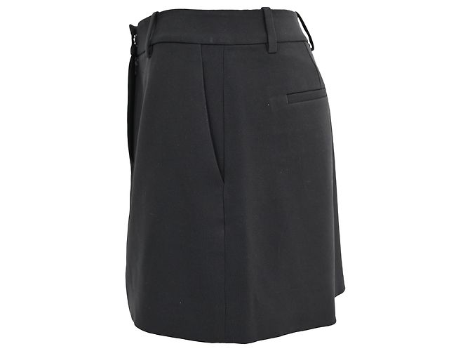 Saia Calça Mini Theory em Triacetato Preto - vista 2