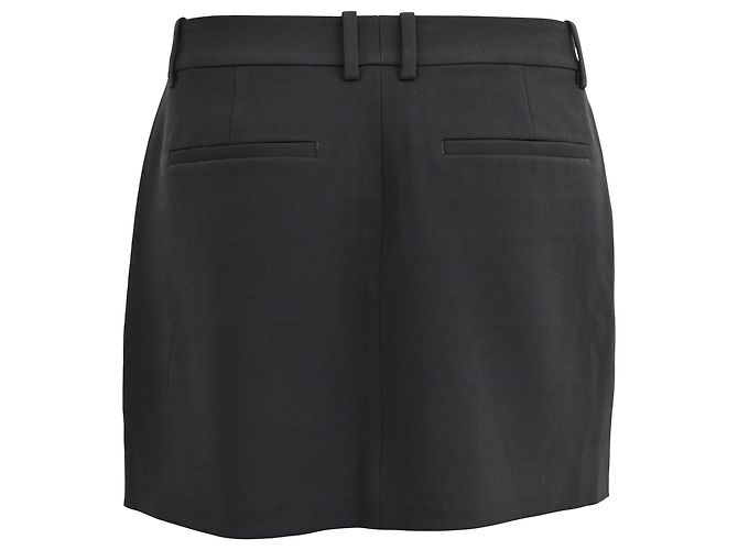 Saia Calça Mini Theory em Triacetato Preto - vista 3