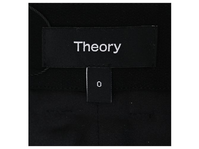 Saia Calça Mini Theory em Triacetato Preto - vista 4