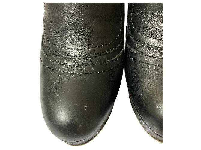 Lederkurze Stiefel JIMMY CHOO Schwarz - Ansicht 12