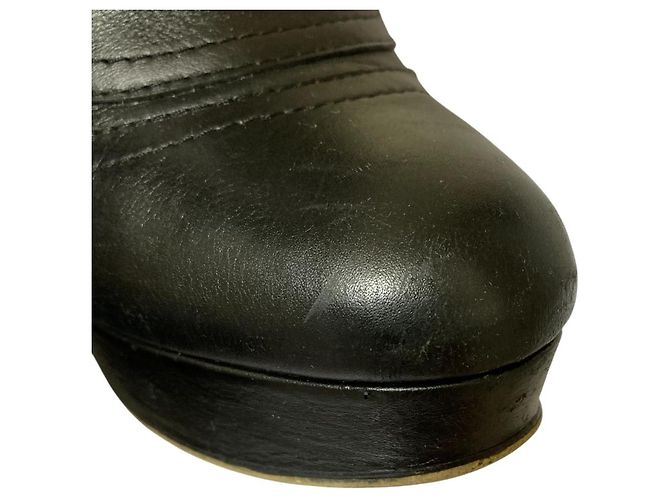 Lederkurze Stiefel JIMMY CHOO Schwarz - Ansicht 13