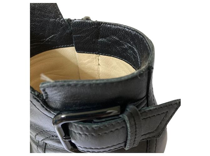 Lederkurze Stiefel JIMMY CHOO Schwarz - Ansicht 14