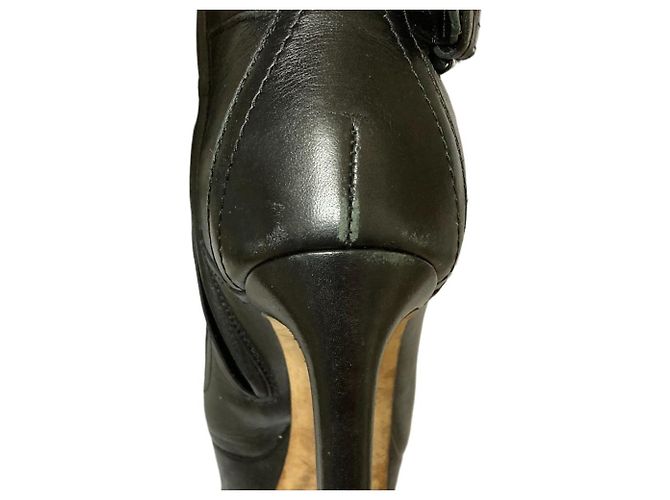 Lederkurze Stiefel JIMMY CHOO Schwarz - Ansicht 15