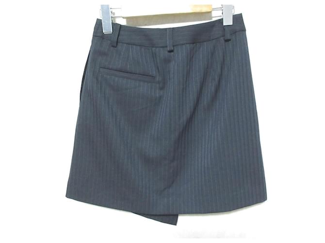 Falda Rayada LANVIN en Azul Azul marino - vista 2