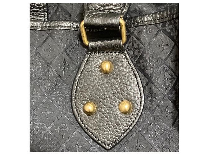 Autre Marque 2-in-1 Handtasche in Rostfarbe Schwarz Golden - Ansicht 14