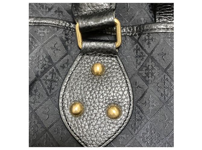 Autre Marque 2-in-1 Handtasche in Rostfarbe Schwarz Golden - Ansicht 15