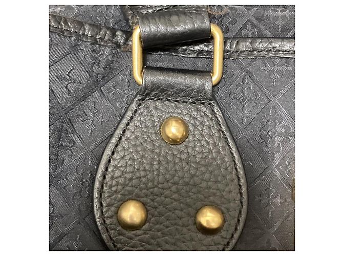 Autre Marque 2-in-1 Handtasche in Rostfarbe Schwarz Golden - Ansicht 17