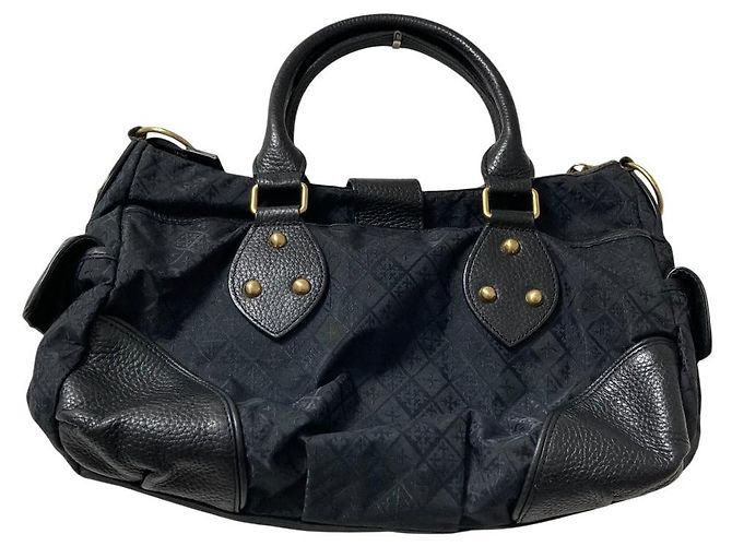Autre Marque 2-in-1 Handtasche in Rostfarbe Schwarz Golden - Ansicht 2