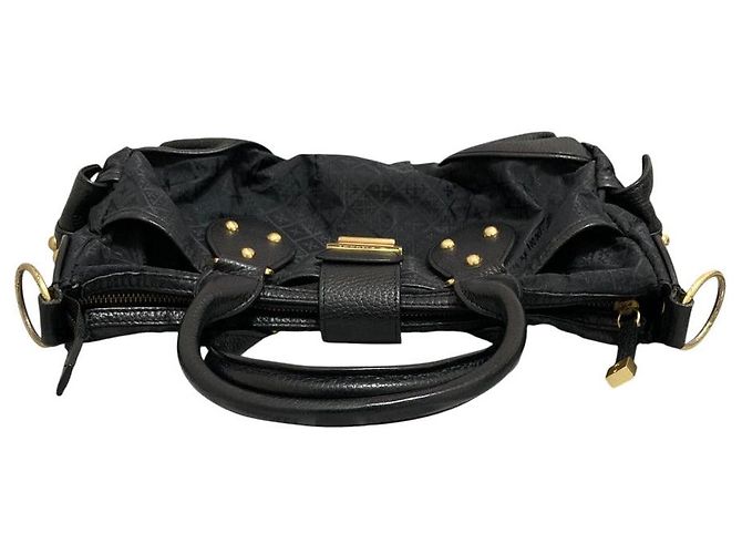 Autre Marque 2-in-1 Handtasche in Rostfarbe Schwarz Golden - Ansicht 3