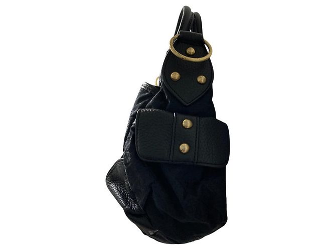 Autre Marque 2-in-1 Handtasche in Rostfarbe Schwarz Golden - Ansicht 6