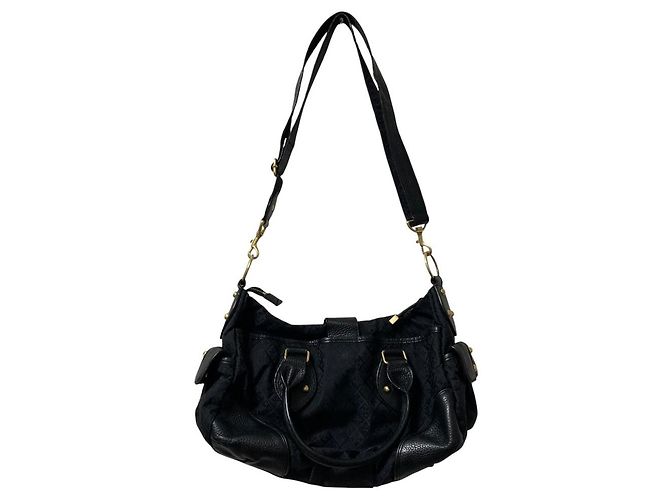 Autre Marque 2-in-1 Handtasche in Rostfarbe Schwarz Golden - Ansicht 8
