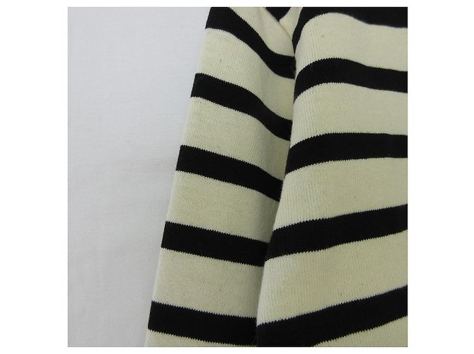 Top in cotone a righe MARC JACOBS Nero Bianco sporco - vista 3