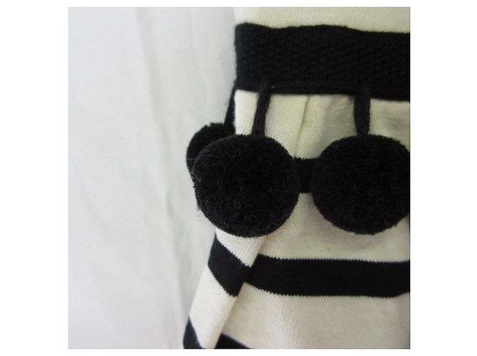 Top in cotone a righe MARC JACOBS Nero Bianco sporco - vista 4