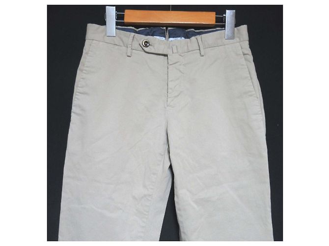 Autre Marque Calças Chino de Algodão PT TORINO EVO FIT Bege - vista 3