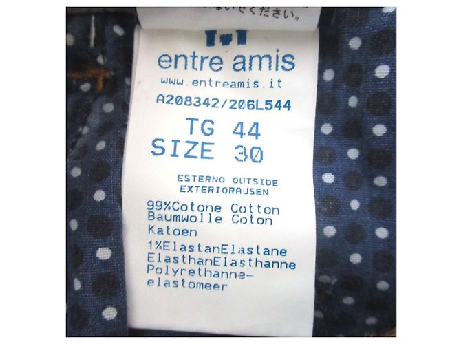 Autre Marque Pantalones de denim stretch ENTRE AMIS Azul - vista 10