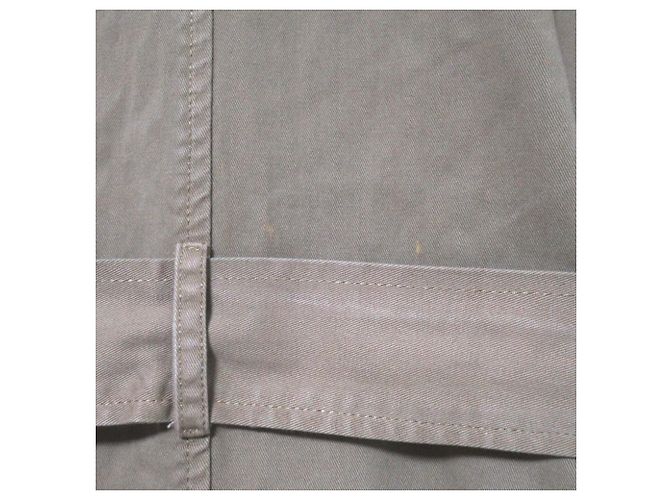 Autre Marque Trench coat duplo abotoado com cinto NSF Marrom Bege - vista 6