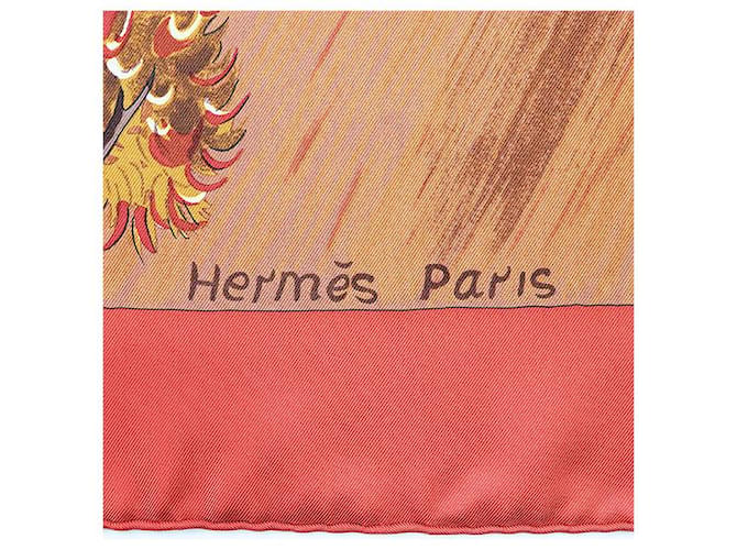 Seidenschal Hermès Carre 90 KUGGOR TREE Rot - Ansicht 5