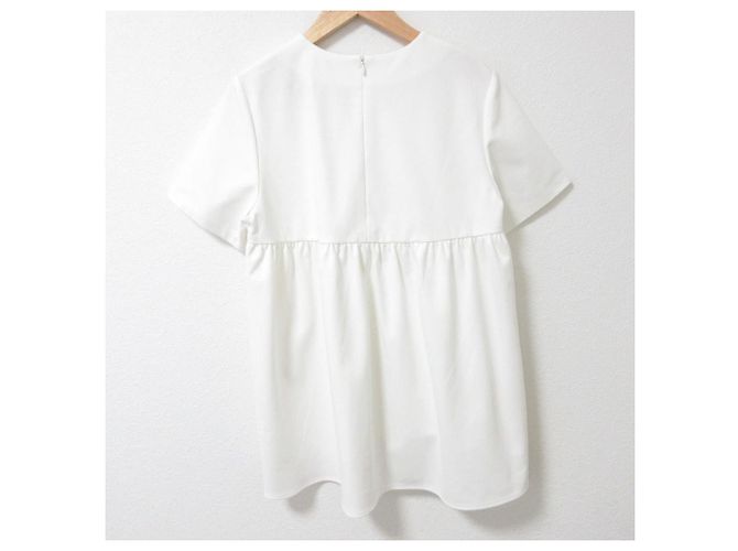Autre Marque M-PremierCOUTURE Ponte Cutsew Blanco - vista 2