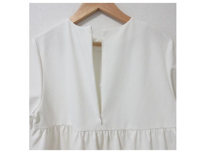 Autre Marque M-PremierCOUTURE Ponte Cutsew Blanco - vista 5