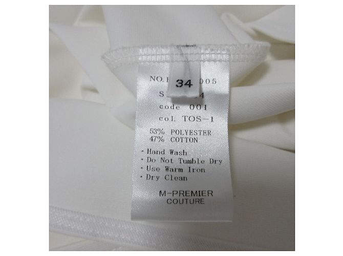 Autre Marque M-PremierCOUTURE Ponte Cutsew Blanco - vista 7