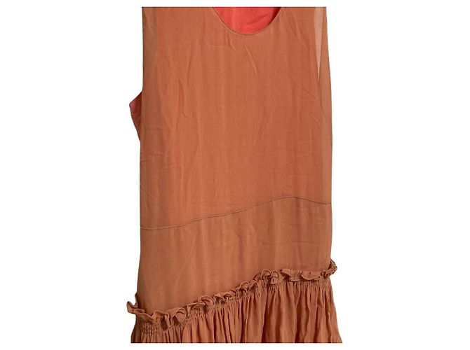 Autre Marque Vestido de seda transparente Sonia Rykiel Rosa - vista 2