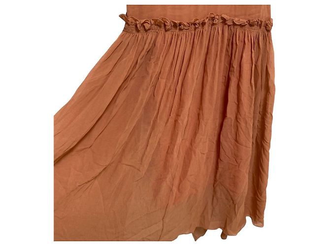 Autre Marque Vestido de seda transparente Sonia Rykiel Rosa - vista 3