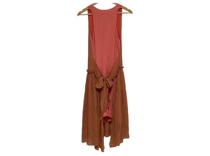 Autre Marque Vestido de seda transparente Sonia Rykiel Rosa - vista 4