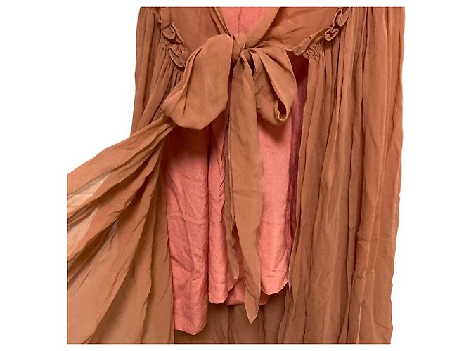 Autre Marque Vestido de seda transparente Sonia Rykiel Rosa - vista 5