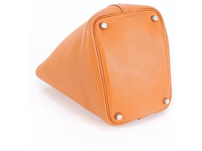Bolsa de couro laranja Picotin PM da Hermès - vista 4