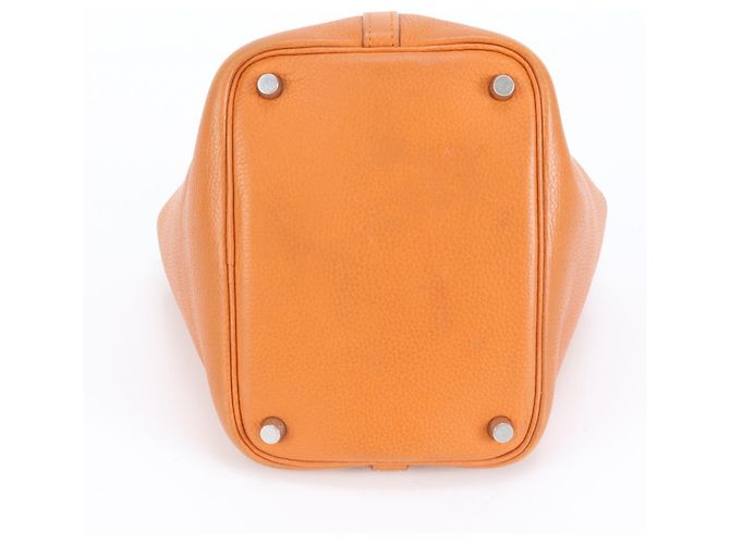 Bolsa de couro laranja Picotin PM da Hermès - vista 6