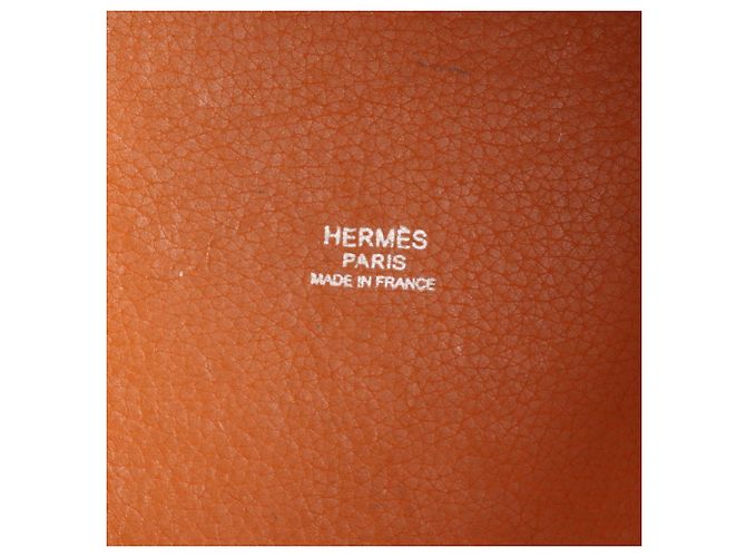 Bolsa de couro laranja Picotin PM da Hermès - vista 8