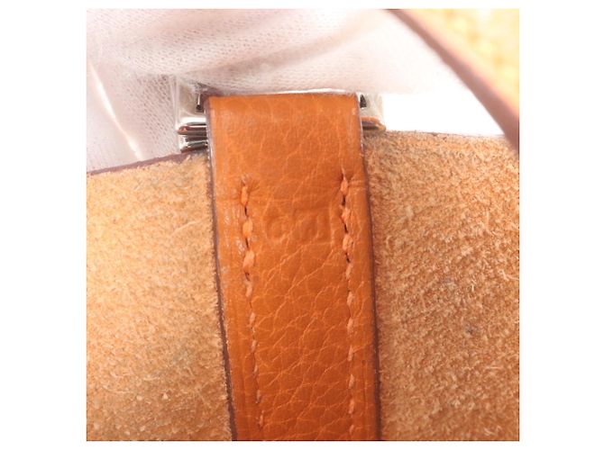 Bolsa de couro laranja Picotin PM da Hermès - vista 9