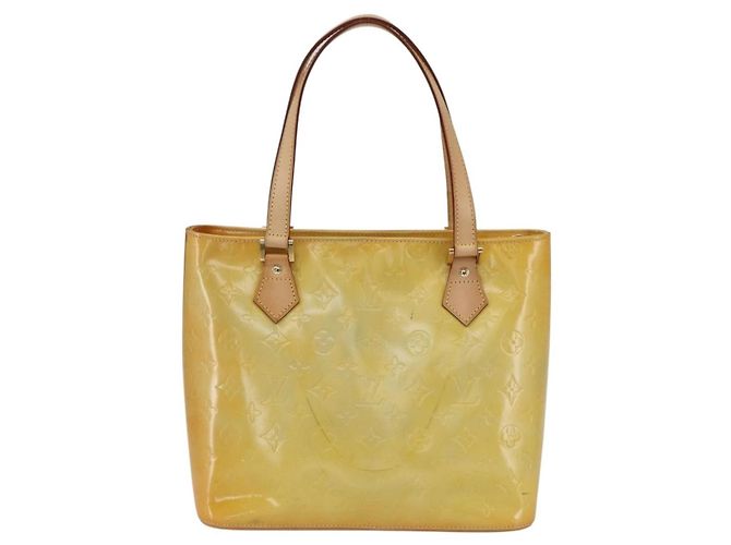 Borsa a mano Houston Louis Vuitton Monogram Vernis Giallo - vista 2