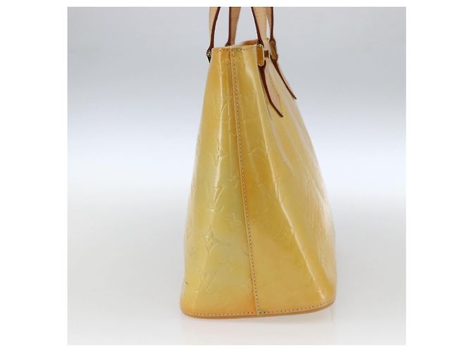 Borsa a mano Houston Louis Vuitton Monogram Vernis Giallo - vista 3