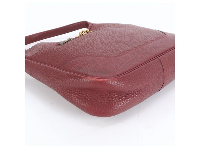Hermès Hermes Trim 31 Leder Schultertasche Bordeaux - Ansicht 4