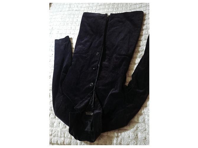 Autre Marque Giacca di velluto nera 000.19.96 Nero - vista 9