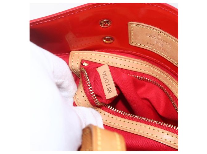 Borsa Reade Monogram Vernis PM di Louis Vuitton Rosso - vista 6