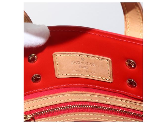 Borsa Reade Monogram Vernis PM di Louis Vuitton Rosso - vista 7