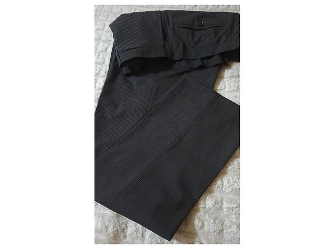 Autre Marque Completo giacca e pantaloni gessati Luca D'Altieri Nero Grigio - vista 14