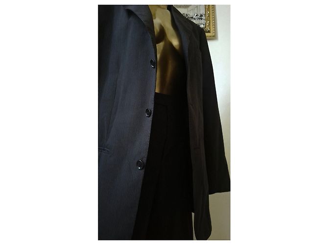 Autre Marque Completo giacca e pantaloni gessati Luca D'Altieri Nero Grigio - vista 6