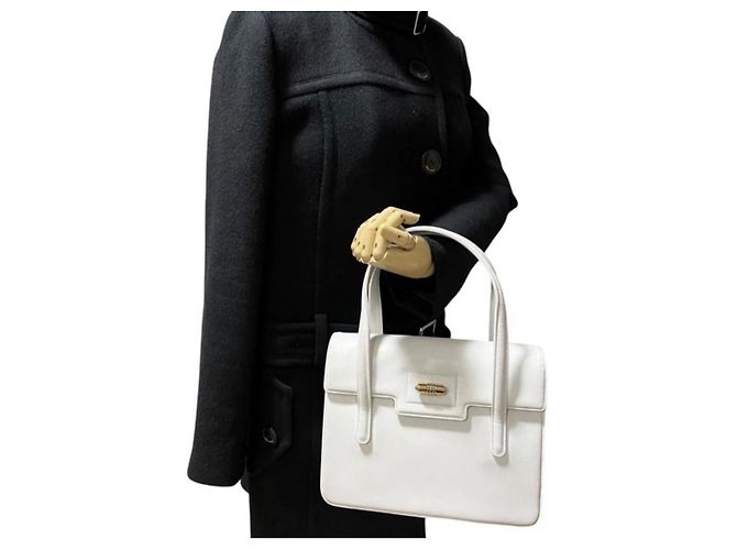 Gucci Leather Handbag White - view 3