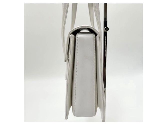 Gucci Leather Handbag White - view 5