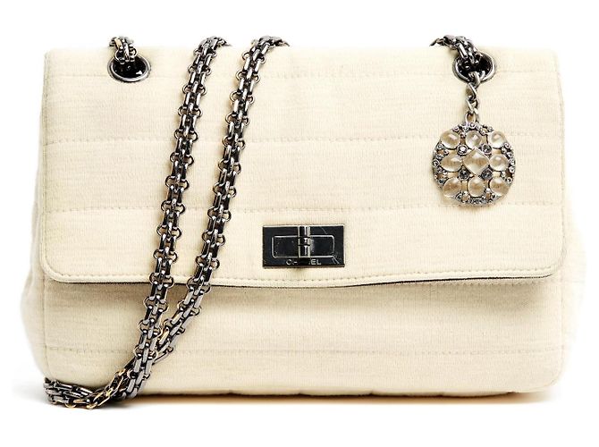 Chanel Gripoix Charm per Borsa in Metallo Argento e Vetro - vista 5