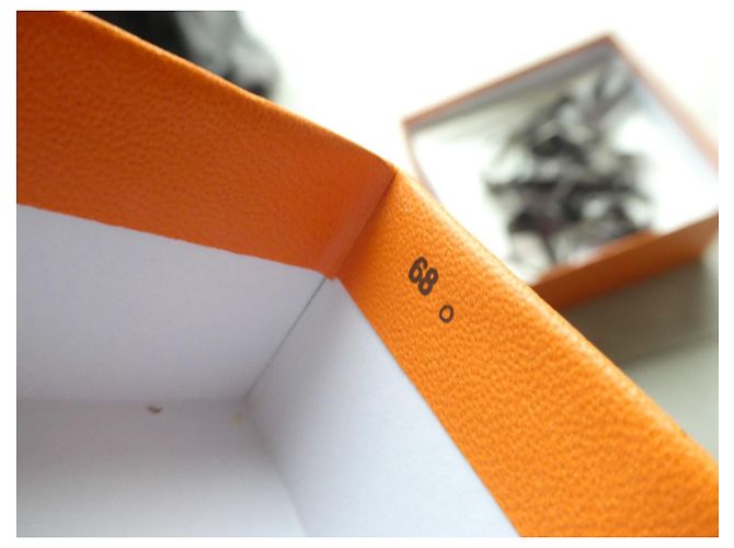 Hermès box for mini Kelly 2 handbag complete number 68 Orange - view 3