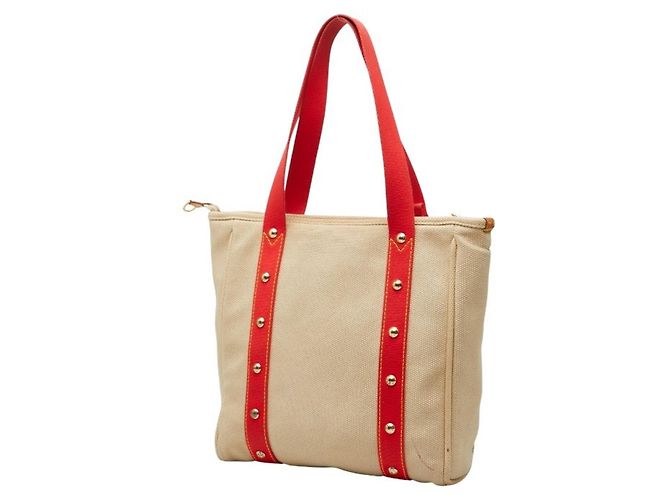 Borsa tote Antigua Cabas MM Louis Vuitton Rosso Beige - vista 2