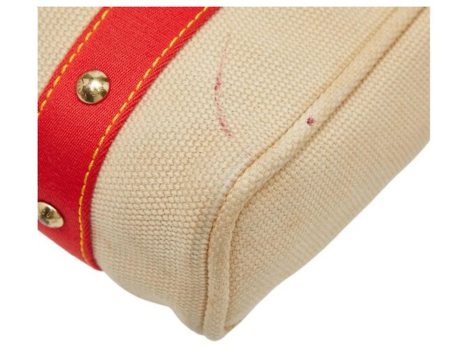 Borsa tote Antigua Cabas MM Louis Vuitton Rosso Beige - vista 6