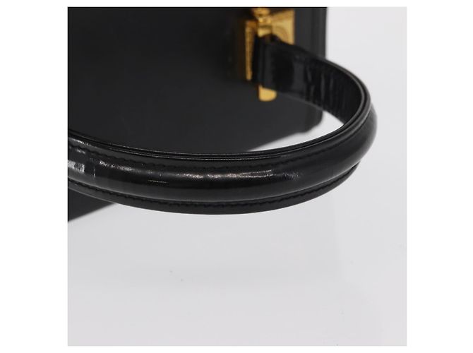Borsa a mano in pelle nera e oro VERSACE Auth ka1996 Nero D'oro - vista 7
